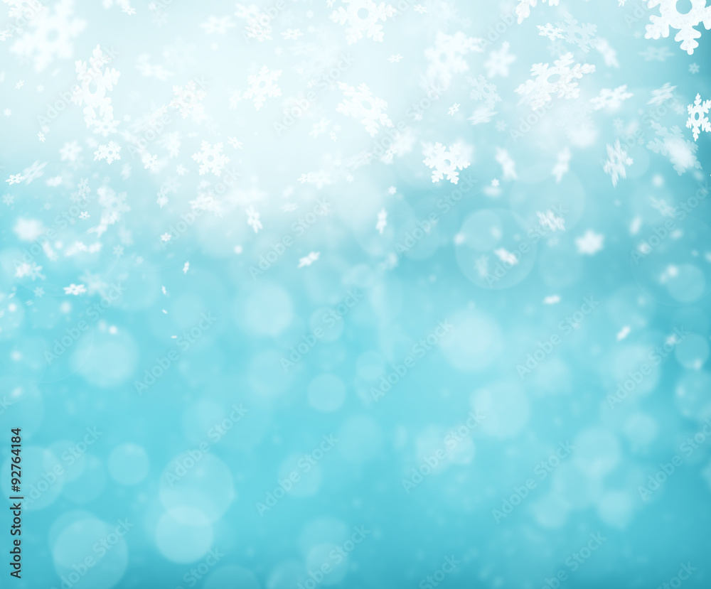 Abstract blur winter background