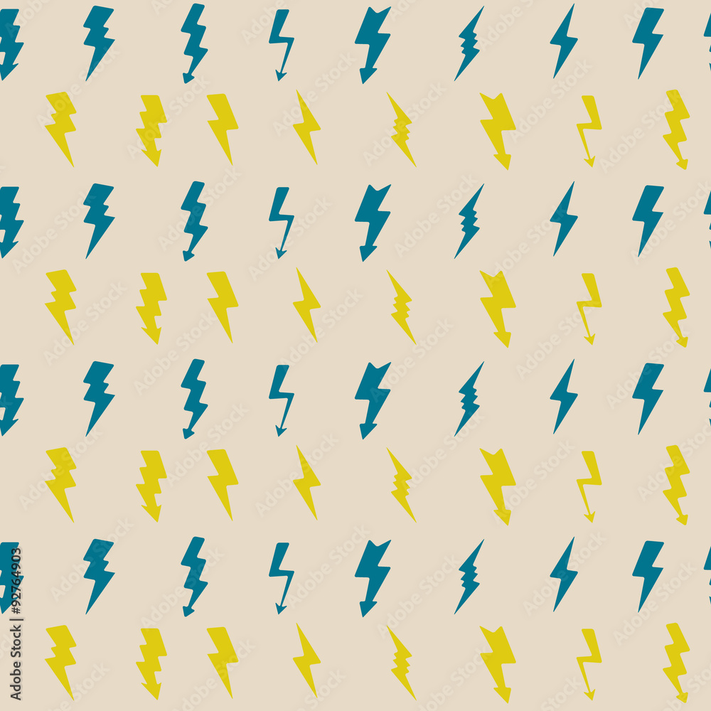 seamless background with lightning for your design