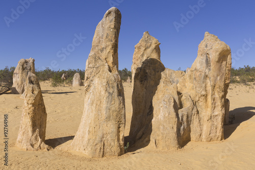 PINNACLES ON A SAND DUNE IN THE DESERT 