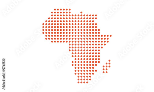 africa in dot matric