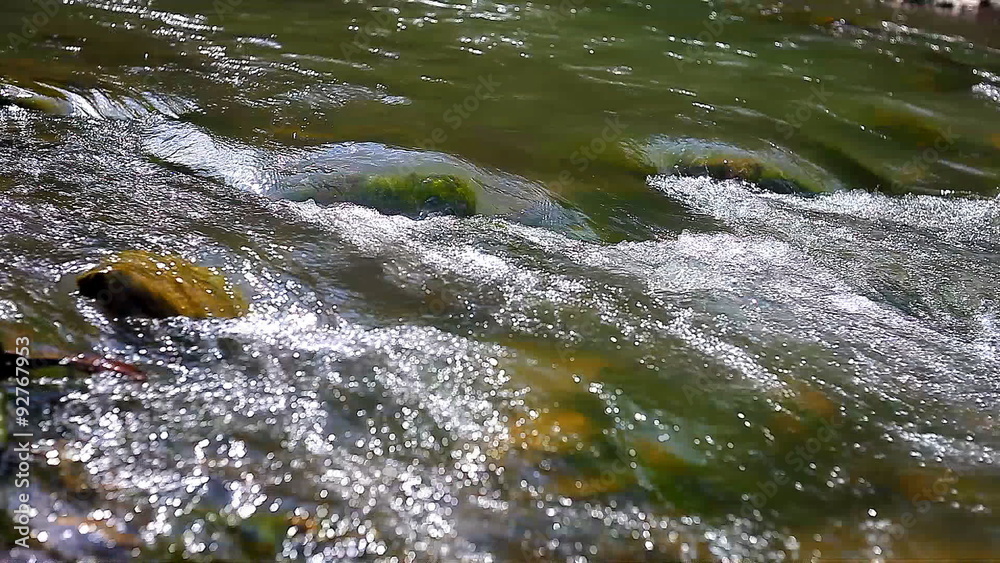 stream clear mountain river over rocks