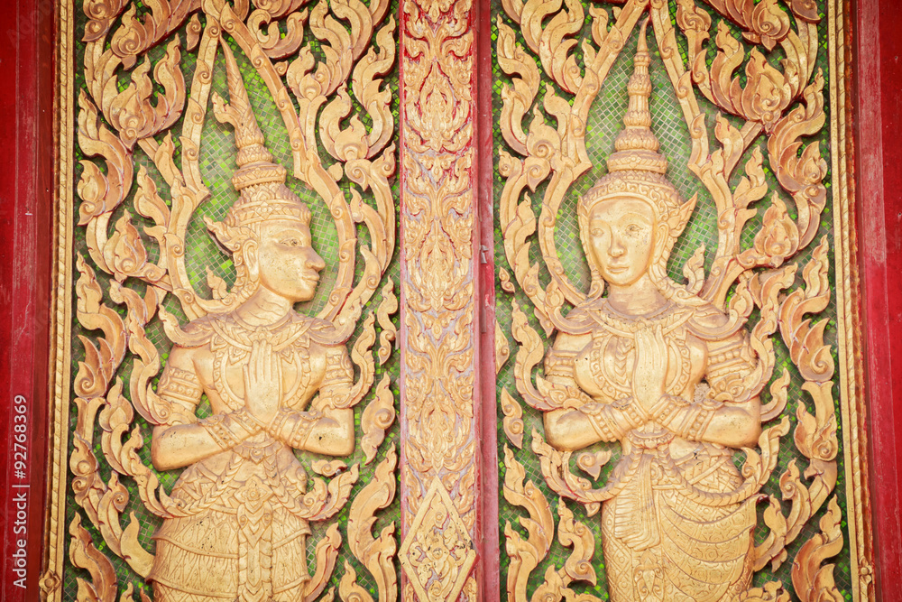 Temple door texture
