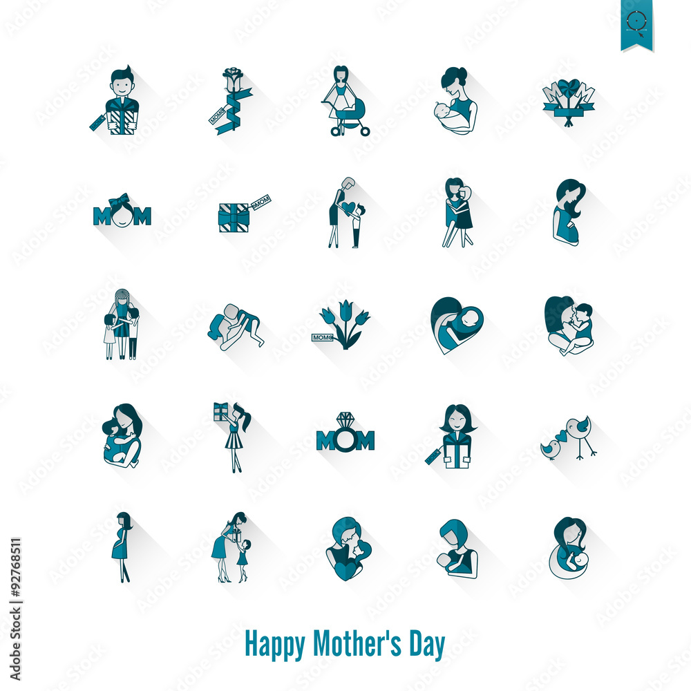Happy Mothers Day Icons Happy Mothers Day Icons