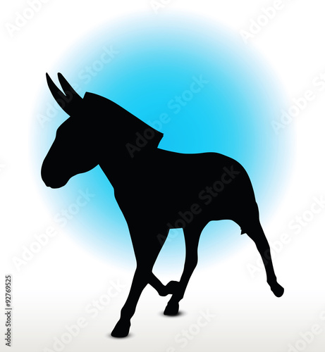 donkey silhouette
