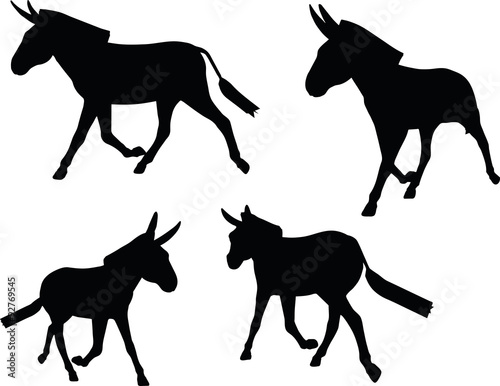 donkey silhouette