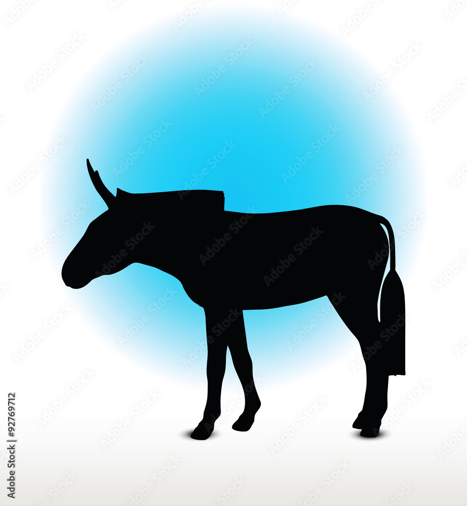 donkey silhouette donkey silhouette