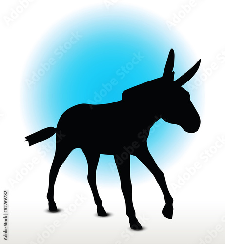 donkey silhouette
