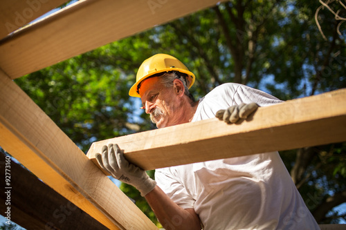 Senior construction worker-roofer