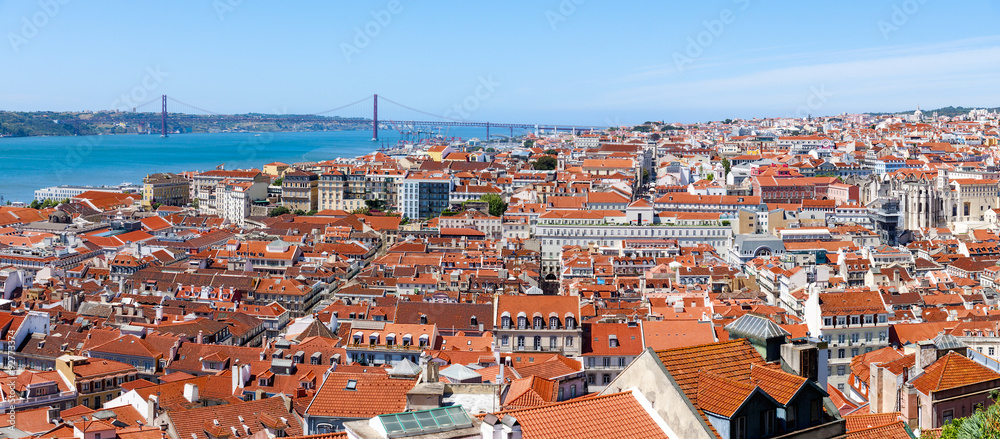 Lisbon Historical City Panorama, Portugal
