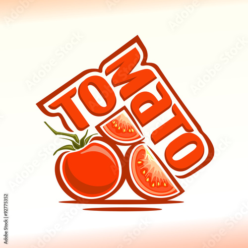 Vector illustration on the theme of  tomato