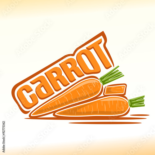 Vector illustration on the theme of carrot