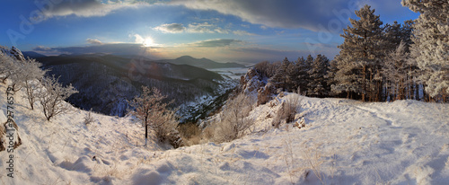 Slovakia country landscape panorama at winter #92776579