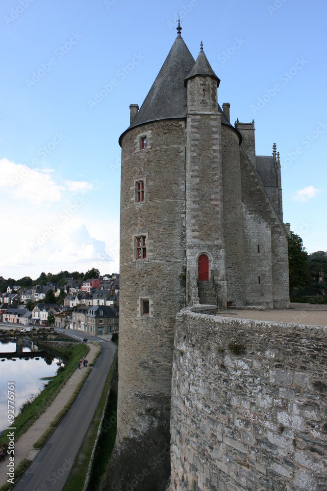 Château des Rohan à Josselin (Bretagne, Morbihan, France)