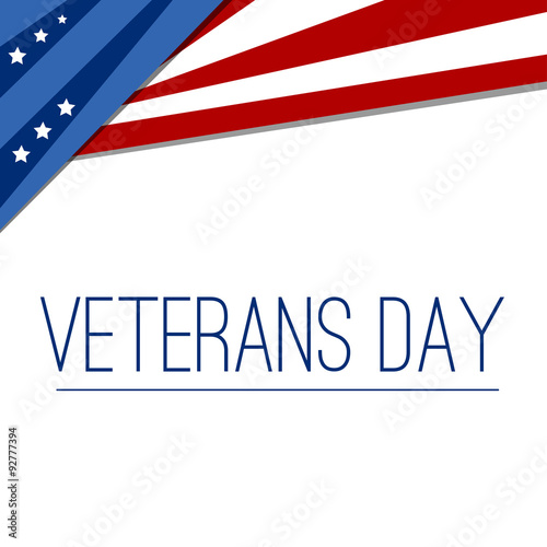 USA flag in style vector. Creative Abstract Happy Veterans Day