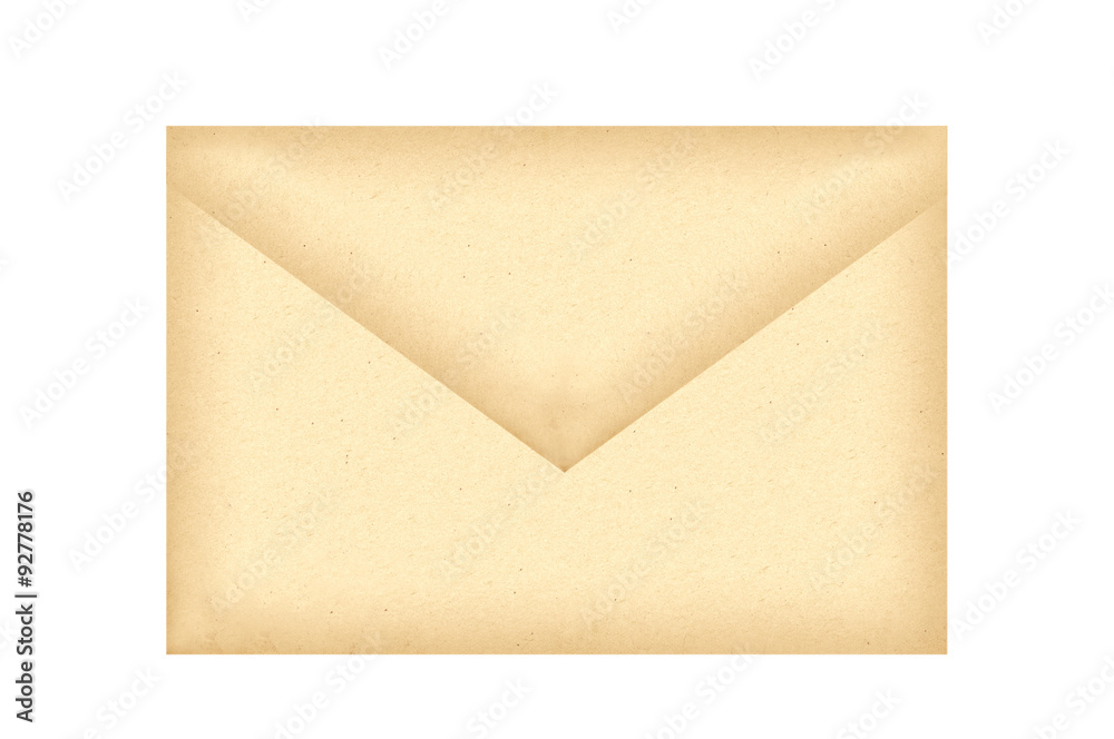 Letter envelope isolated on white Letter envelope isolated on white