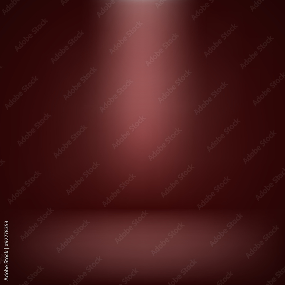 abstract illustration background texture of red wall, flat floor