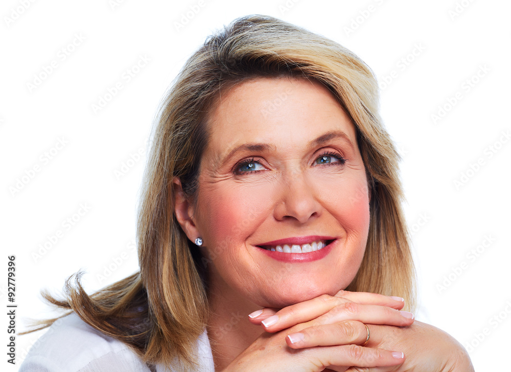 Fototapeta premium Beautiful elderly lady portrait.