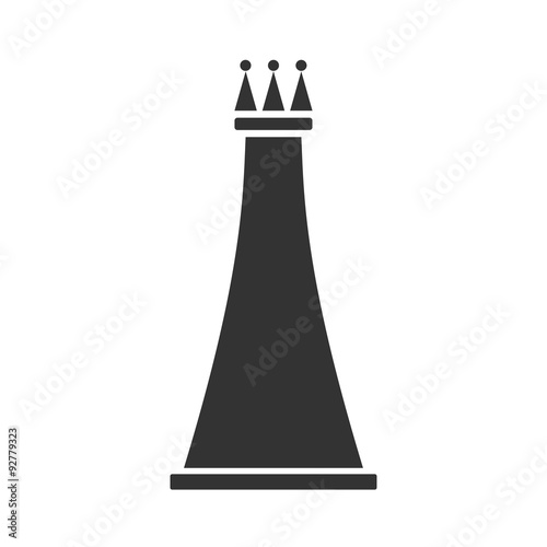 Chess king flat icon