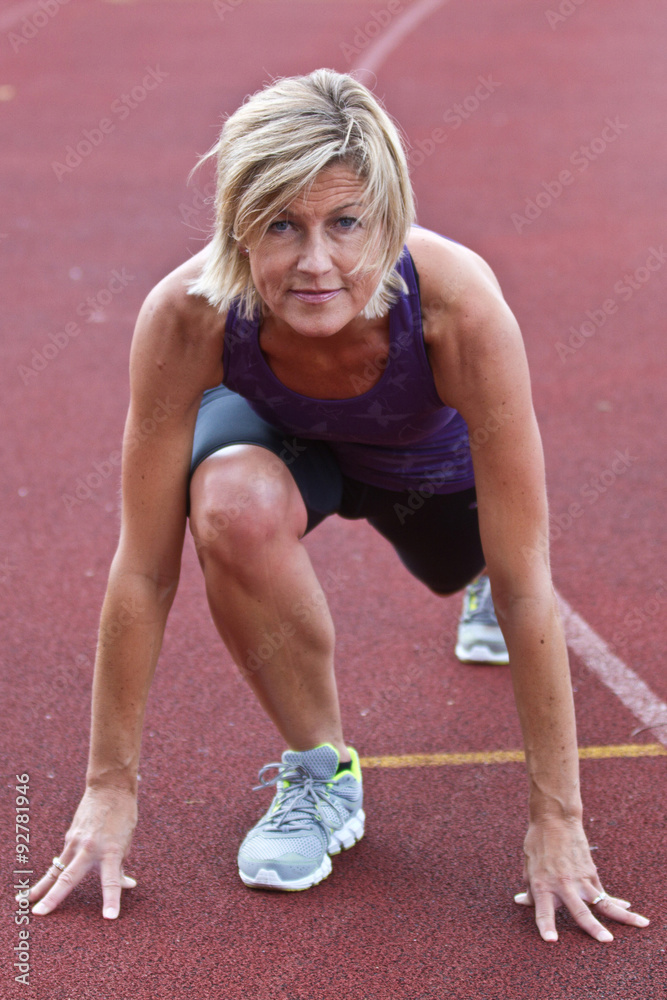 woman portrait doing sport woman portrait doing sport