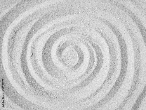 Photography A circular sand swirl background texture abstract