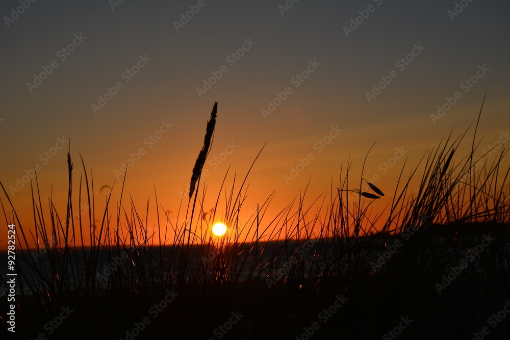 Zachód słońca nad Zatoką Pucką
