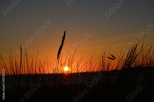 Fototapeta Naklejka Na Ścianę i Meble -  Zachód słońca nad Zatoką Pucką