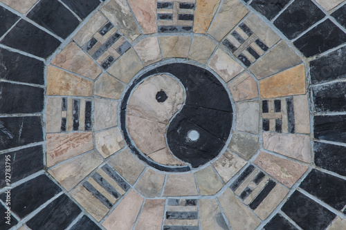 Obraz na płótnie yin yang, fengshui w salonie