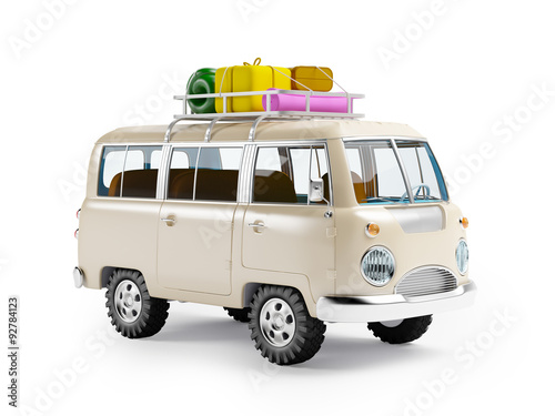 safari van with roofrack