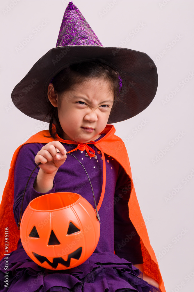 Kid in Halloween Costume on White / Kid in Halloween Costume / Kid in Halloween Costume, Studio Shot Kid in Halloween Costume on White / Kid in Halloween Costume / Kid in Halloween Costume, Studio Shot