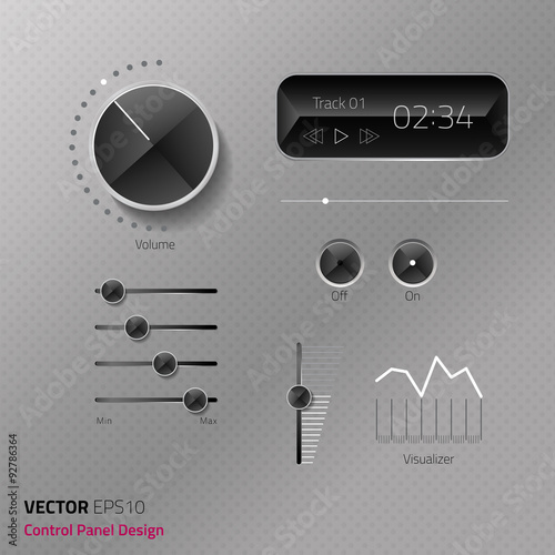 Control panel with luxury concept