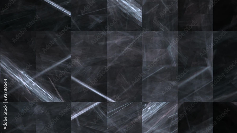 Monochrome Fraktale Animation 