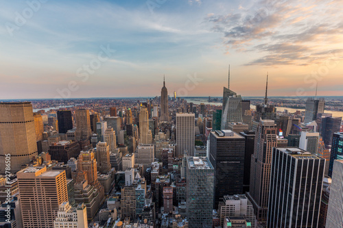 New York City skyline.