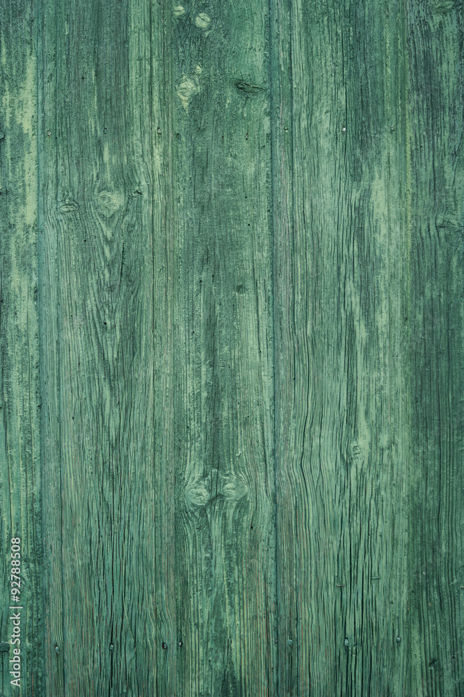 Green painted wood texture