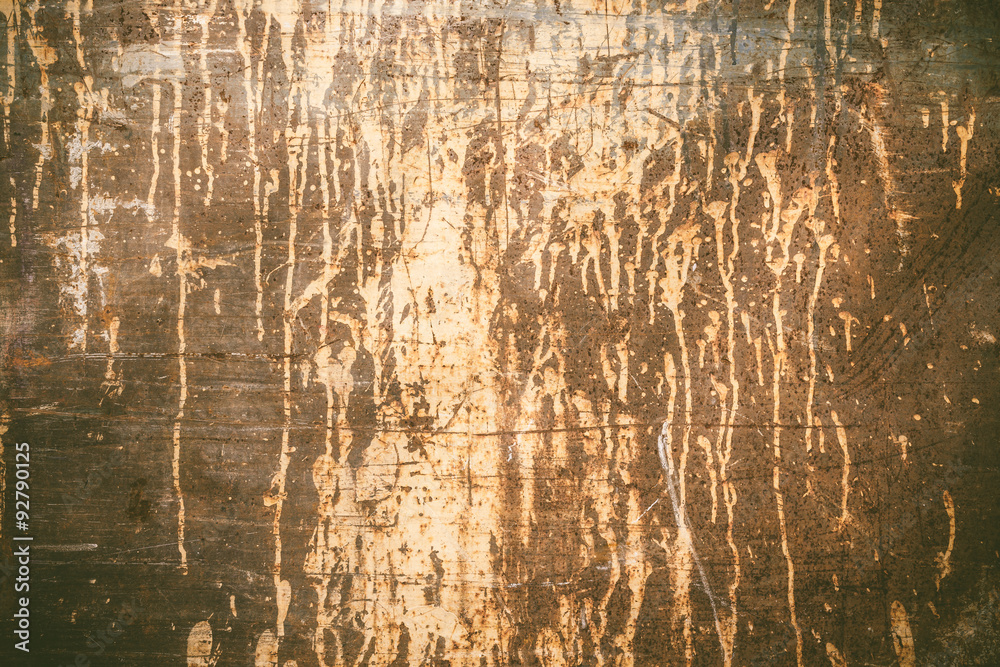 Obraz premium Rusty texture with dripping paint