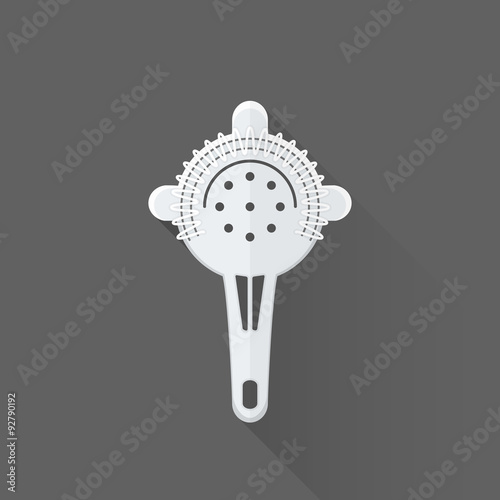 vector flat style barman strainer illustration icon.