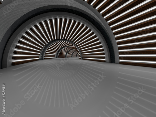 corridor 3D rendering