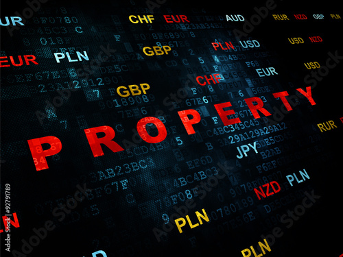 Finance concept: Property on Digital background