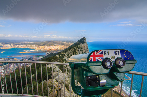 Panoramic view from the Rock of Gibraltar