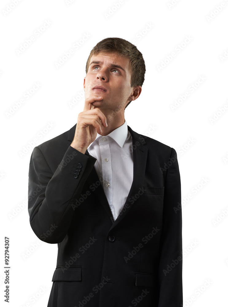 man is staying and thinking man is staying and thinking