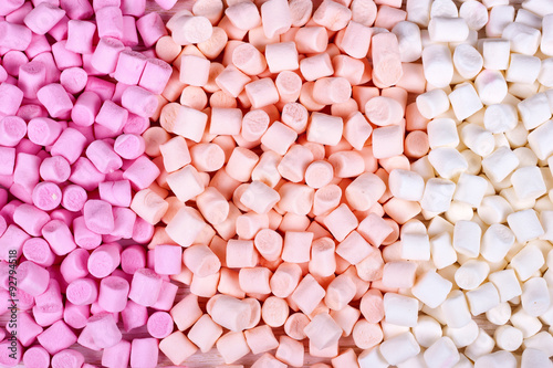 Photography background or texture of mini marshmallows