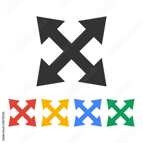 Fullscreen sign icon. Arrows symbol.