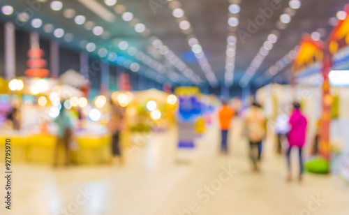 Wallpaper Mural blurred image of people at trade show Torontodigital.ca