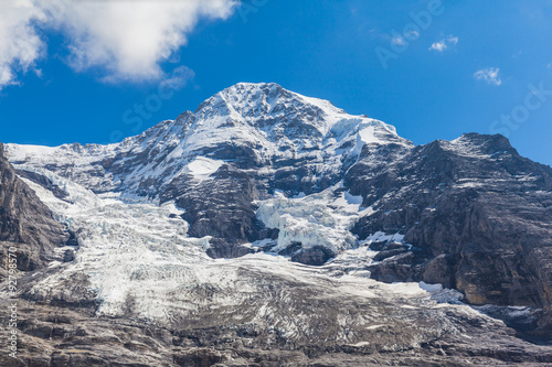 View of the Monch and Eiger glacier
