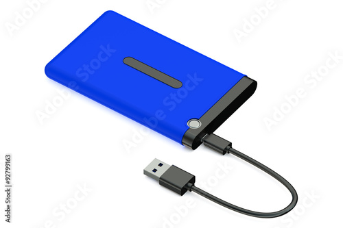 Blue External Hard Disk