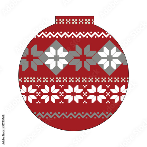 ball with nordic pattern