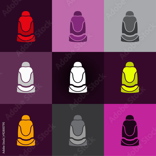 Car seat icons
