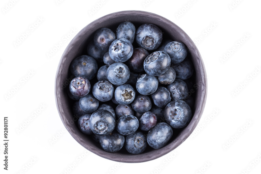 Blueberries on white background Blueberries on white background