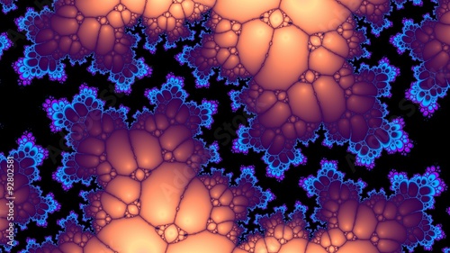 Digitally generated fantastic fractal background photo