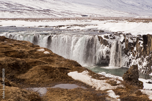Waterfall Godafoss, Iceland