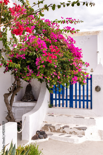 Classic Santorini scene, Greece